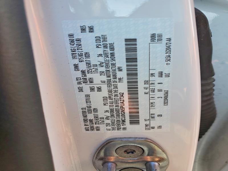 Продажа на аукционе авто 2023 Ford Escape, vin: 1FMCU0GN5PUA27342, номер лота: 49731096