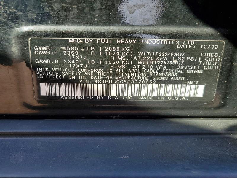 Продаж на аукціоні авто 2014 Subaru Outback, vin: 4S4BRBCC5E3270052, номер лоту: 49319806