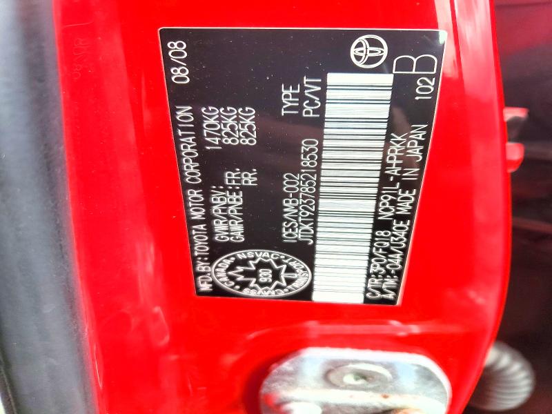 Продажа на аукционе авто 2008 Toyota Yaris, vin: JTDKT923785218530, номер лота: 48406816