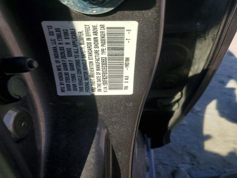 2013 Honda Civic მანქანა იყიდება აუქციონზე, vin: 19XFB2F8XDE030553, აუქციონის ნომერი: 49303286