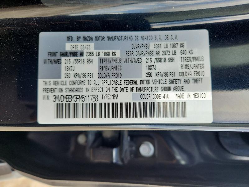 Aukcja sprzedaży 2023 Mazda Cx-30, vin: 3MVDMBBM3PM511788, numer aukcji: 48153246