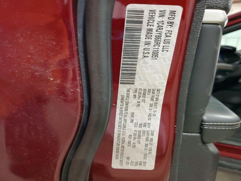 49639656 :رقم المزاد ، 1C4RJYB66RC110051 vin ، 2024 Jeep Grand Cherokee مزاد بيع