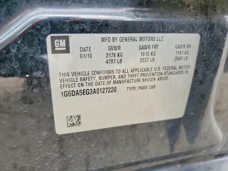 Aukcja sprzedaży 2010 Cadillac Cts, vin: 1G6DA5EG3A0127220, numer aukcji: 48818366