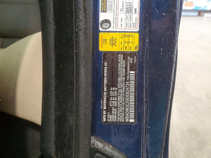 Продаж на аукціоні авто 2013 Bmw 328, vin: WBADW3C59DE824724, номер лоту: 48255066