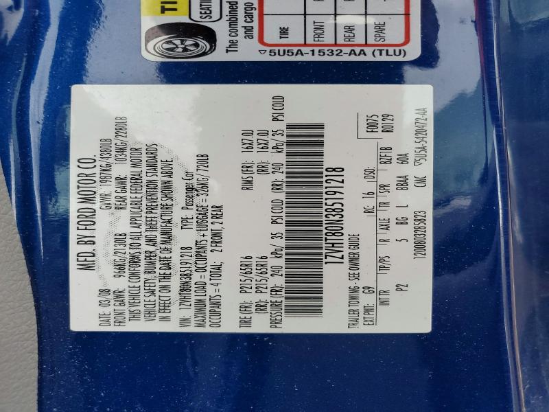 2008 Ford Mustang მანქანა იყიდება აუქციონზე, vin: 1ZVHT80N385191218, აუქციონის ნომერი: 50442976