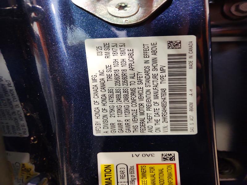 Aukcja sprzedaży 2025 Honda Cr-v, vin: 2HKRS4H48SH476048, numer aukcji: 48383786