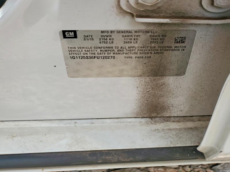 Aukcja sprzedaży 2015 Chevrolet Impala, vin: 1G1125S36FU120270, numer aukcji: 52075026