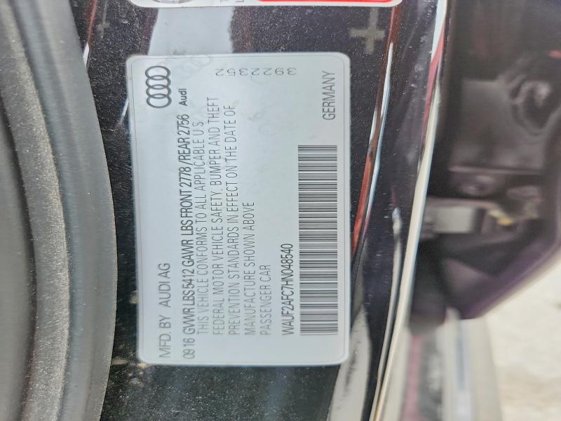 Продажа на аукционе авто 2017 Audi A6, vin: WAUF2AFC7HN048540, номер лота: 48698326