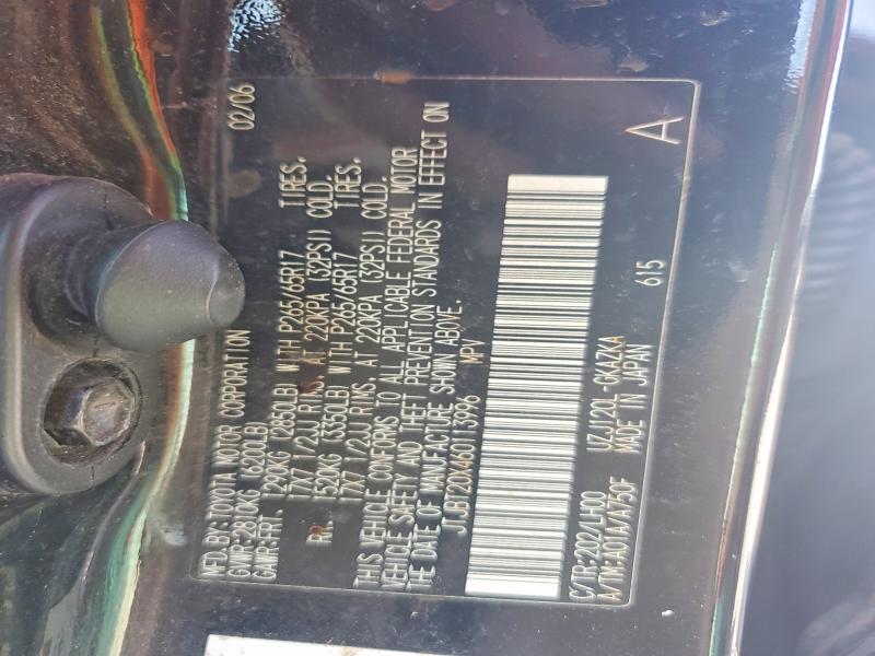 Aukcja sprzedaży 2006 Lexus Gx, vin: JTJBT20X460113996, numer aukcji: 51258936