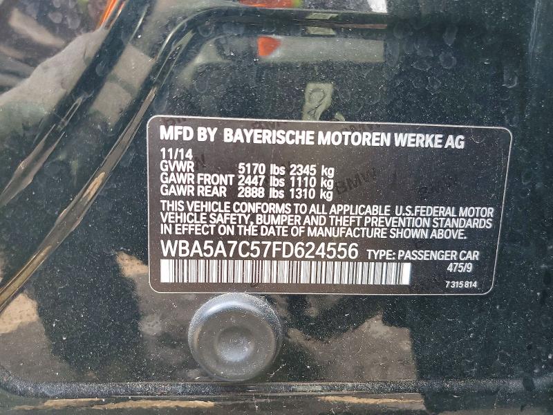 Продаж на аукціоні авто 2015 Bmw 528, vin: WBA5A7C57FD624556, номер лоту: 50133526