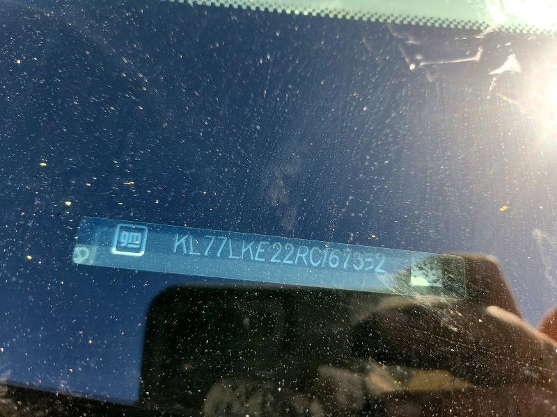 2024 Chevrolet Trax მანქანა იყიდება აუქციონზე, vin: KL77LKE22RC167352, აუქციონის ნომერი: 51621556