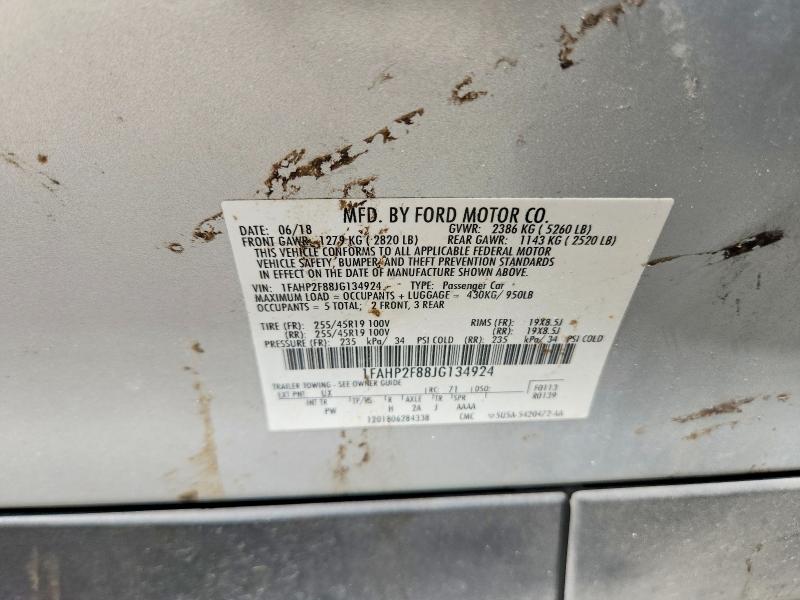 Aukcja sprzedaży 2018 Ford Taurus, vin: 1FAHP2F88JG134924, numer aukcji: 50979196