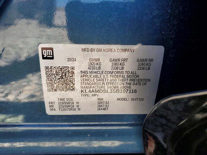 50676536 :رقم المزاد ، KL4AMDSL3SB107116 vin ، 2025 Buick Encore Gx مزاد بيع