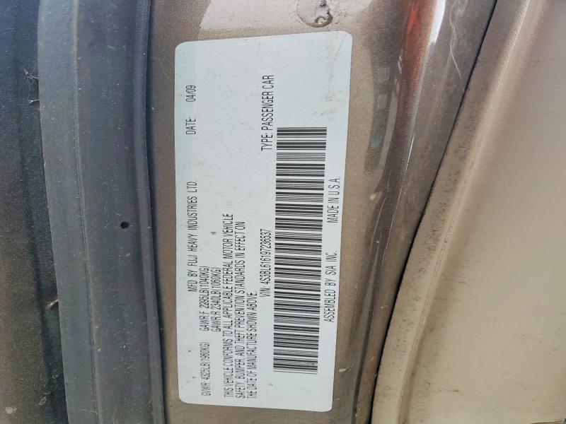 Aukcja sprzedaży 2009 Subaru Legacy, vin: 4S3BL616197236537, numer aukcji: 51480696