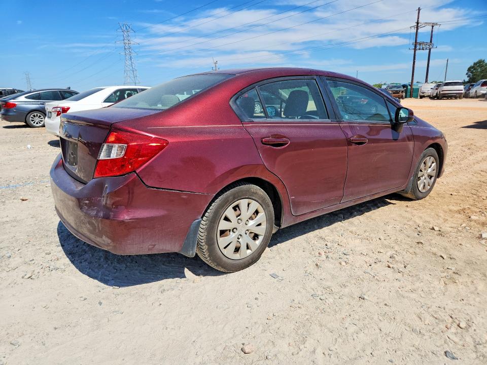 Продажа на аукционе авто 2012 Honda Civic, vin: 2HGFB2F52CH536551, номер лота: 50123876