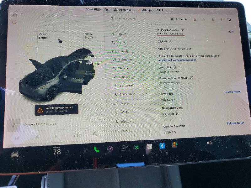 Aukcja sprzedaży 2021 Tesla Model Y, vin: 5YJYGDEF4MF277986, numer aukcji: 50139136