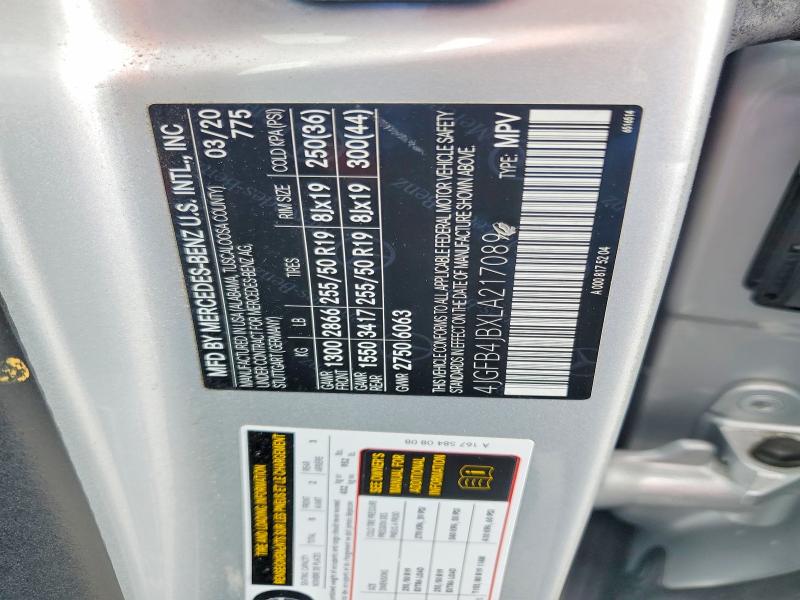 Продажа на аукционе авто 2020 Mercedes-benz Gle, vin: 4JGFB4JBXLA217089, номер лота: 49799566