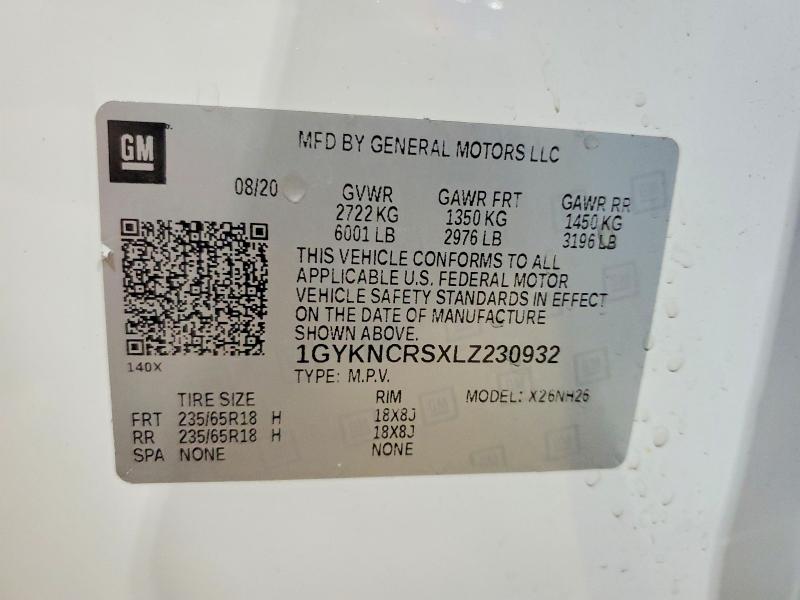 Продаж на аукціоні авто 2020 Cadillac Xt5, vin: 1GYKNCRSXLZ230932, номер лоту: 52057746