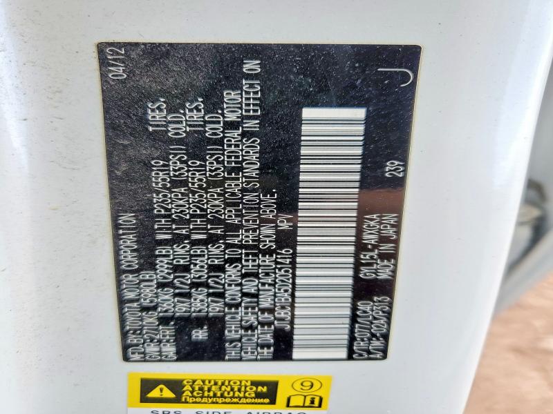 Auction sale of the 2013 Lexus Rx, vin: JTJBC1BA5D2051416, lot number: 49670296