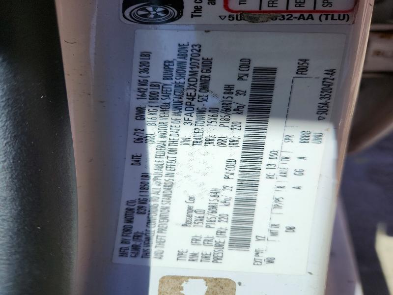 48877416 :رقم المزاد ، 3FADP4EJXDM107023 vin ، 2013 Ford Fiesta مزاد بيع