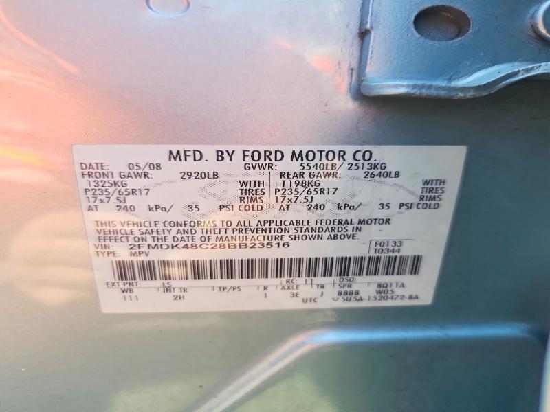 Auction sale of the 2008 Ford Edge, vin: 2FMDK48C28BB23516, lot number: 49586096