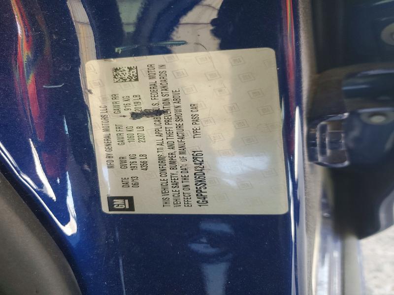Aukcja sprzedaży 2013 Buick Verano, vin: 1G4PP5SK6D4242761, numer aukcji: 50356516