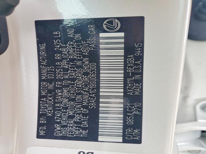 Продажа на аукционе авто 2025 Lexus Es 300h, vin: 58AEA1C19SU065300, номер лота: 50363596