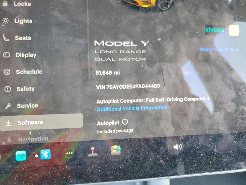 Продаж на аукціоні авто 2023 Tesla Model Y, vin: 7SAYGDEE4PA044489, номер лоту: 51624346