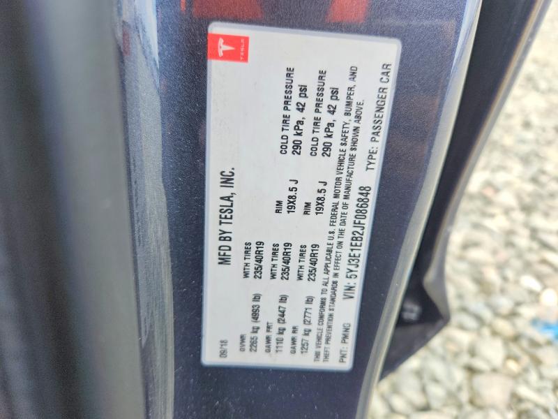 50916606 :رقم المزاد ، 5YJ3E1EB2JF086848 vin ، 2018 Tesla Model 3 مزاد بيع