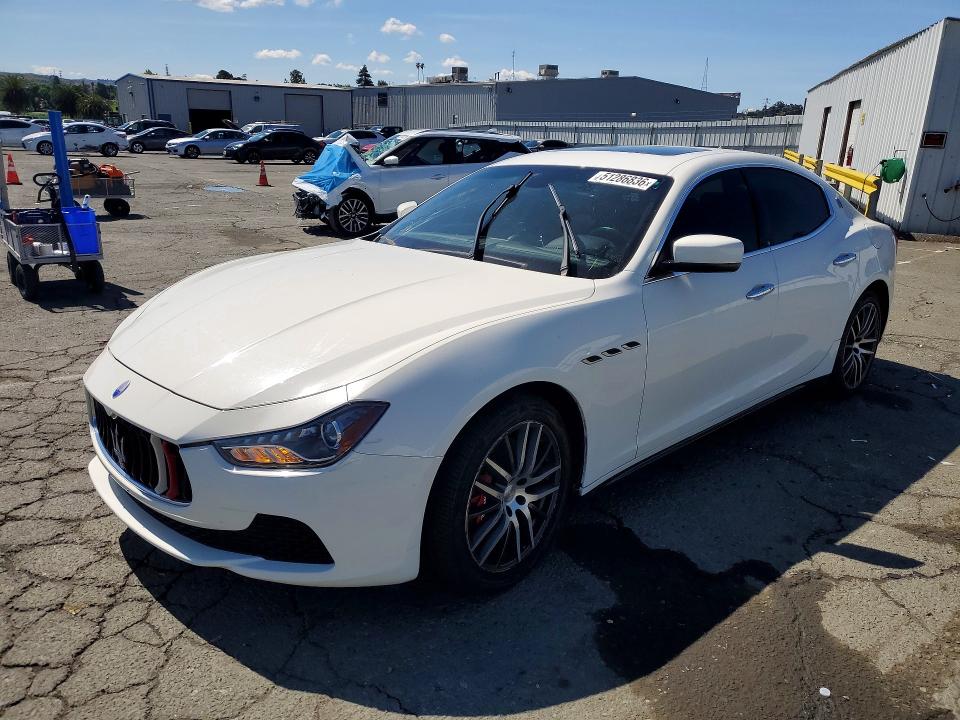 2015 Maserati Ghibli მანქანა იყიდება აუქციონზე, vin: ZAM57XSA4F1131589, აუქციონის ნომერი: 51286836