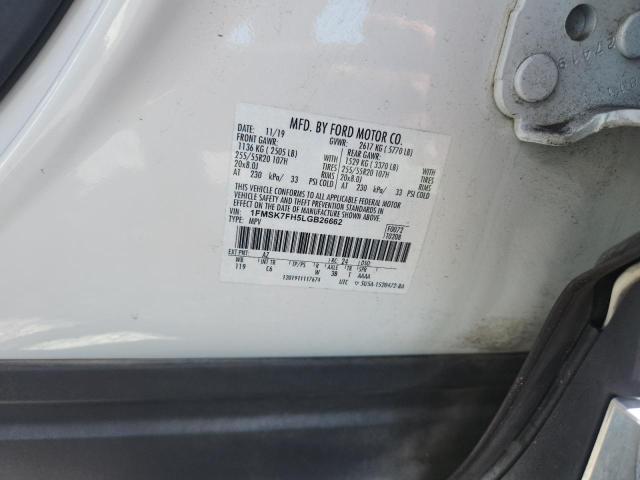 Продаж на аукціоні авто 2020 Ford Explorer, vin: 1FMSK7FH5LGB26662, номер лоту: 50667306