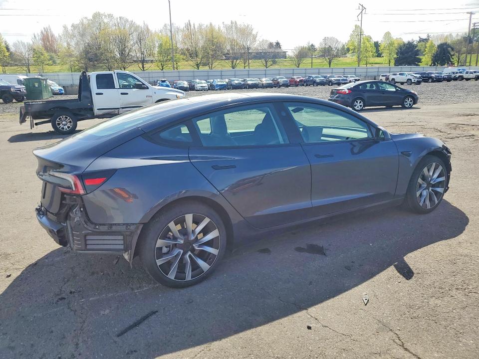 2025 Tesla Model 3 მანქანა იყიდება აუქციონზე, vin: 5YJ3E1EA4SF001856, აუქციონის ნომერი: 49419676