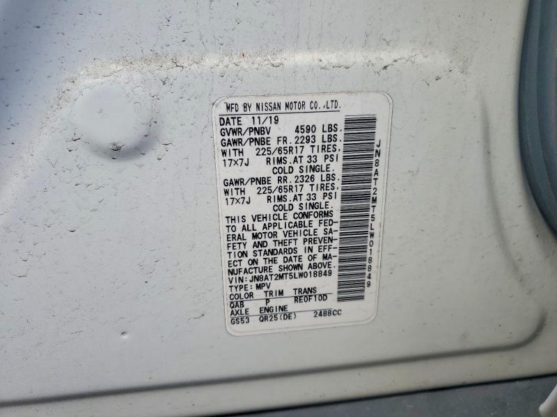 Продажа на аукционе авто 2020 Nissan Rogue, vin: JN8AT2MT5LW018849, номер лота: 48786126
