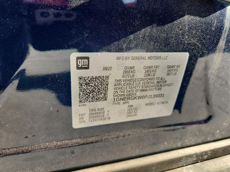 Продажа на аукционе авто 2023 Chevrolet Traverse, vin: 1GNERGKW0PJ139031, номер лота: 49683406