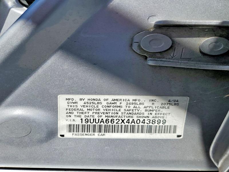 Продаж на аукціоні авто 2004 Acura Tl, vin: 19UUA662X4A043899, номер лоту: 49762306