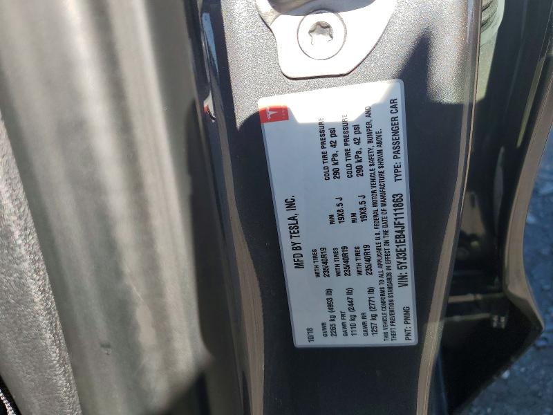 Продажа на аукционе авто 2018 Tesla Model 3, vin: 5YJ3E1EB4JF111863, номер лота: 48916796
