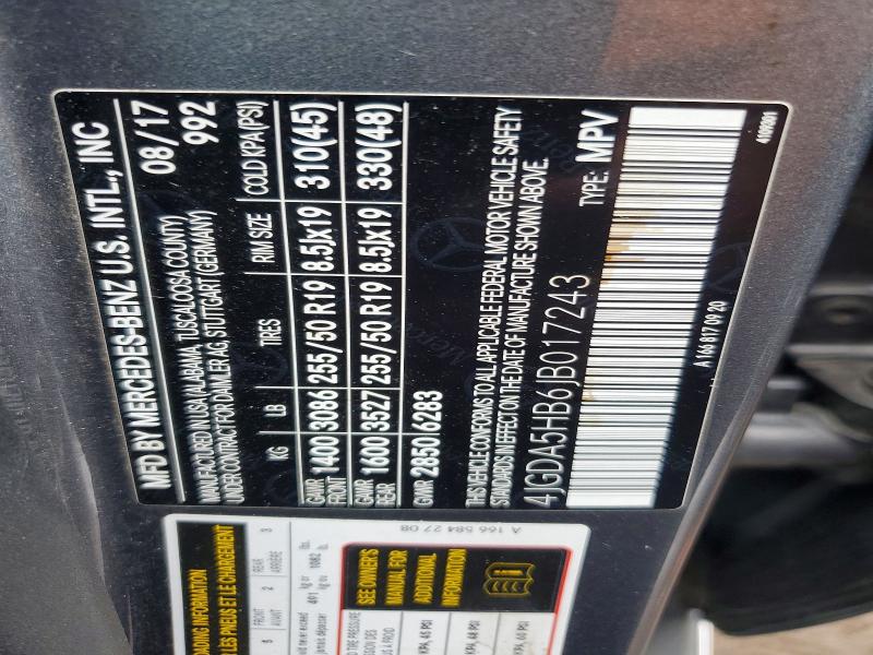 49806056 :رقم المزاد ، 4JGDA5HB6JB017243 vin ، 2018 Mercedes-benz Gle مزاد بيع