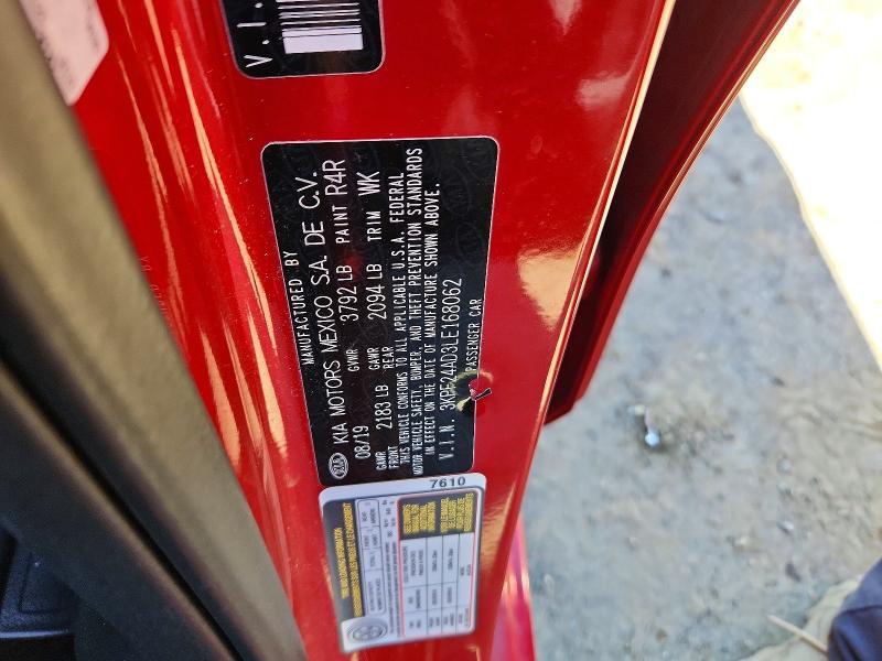 Aukcja sprzedaży 2020 Kia Forte, vin: 3KPF24AD3LE168062, numer aukcji: 49177256