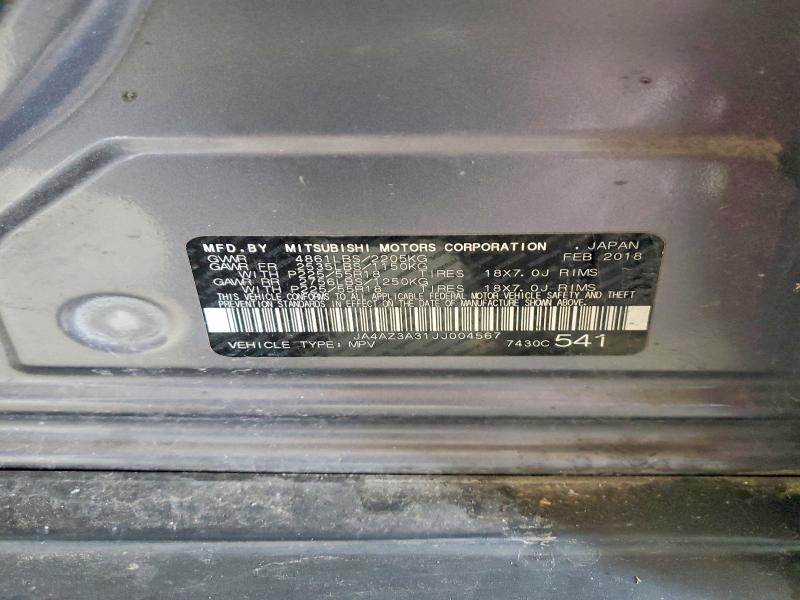 Aukcja sprzedaży 2018 Mitsubishi Outlander, vin: JA4AZ3A31JJ004567, numer aukcji: 49095396