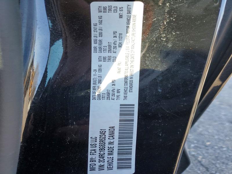 Aukcja sprzedaży 2025 Chrysler Pacifica, vin: 2C4RC1BG6SR523451, numer aukcji: 48845836