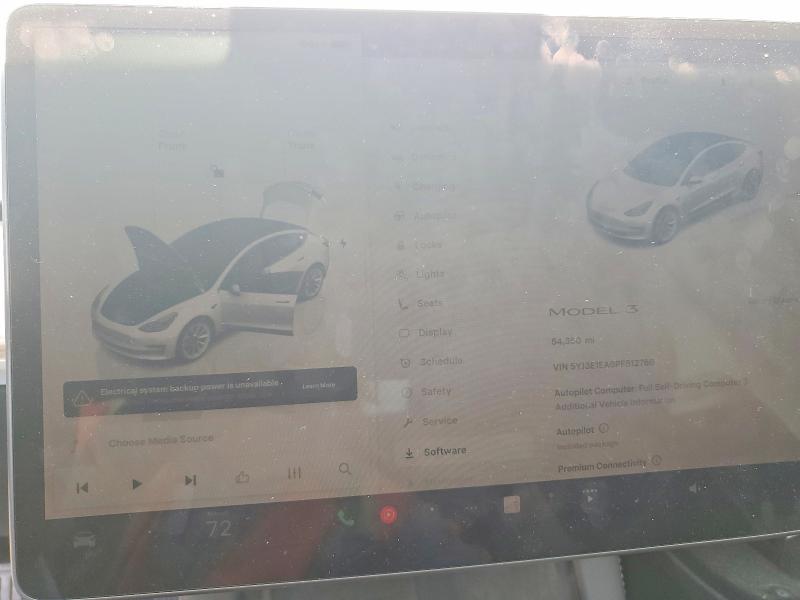 2023 Tesla Model 3 მანქანა იყიდება აუქციონზე, vin: 5YJ3E1EA6PF512766, აუქციონის ნომერი: 49849006