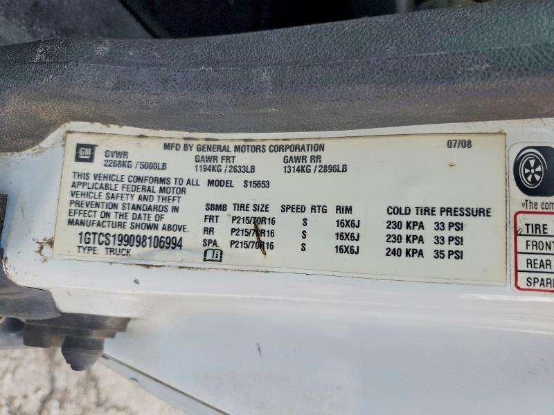 2009 Gmc Canyon მანქანა იყიდება აუქციონზე, vin: 1GTCS199098106994, აუქციონის ნომერი: 51960696
