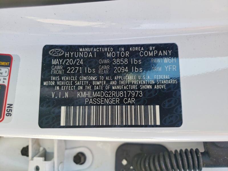 Продаж на аукціоні авто 2024 Hyundai Elantra, vin: KMHLM4DG2RU817973, номер лоту: 49441856