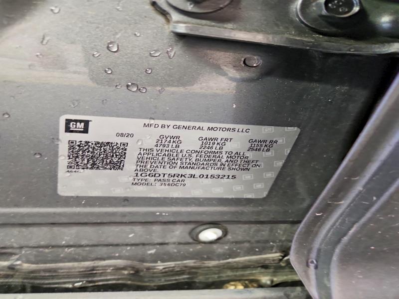 50117286 :رقم المزاد ، 1G6DT5RK3L0153215 vin ، 2020 Cadillac Ct5 مزاد بيع