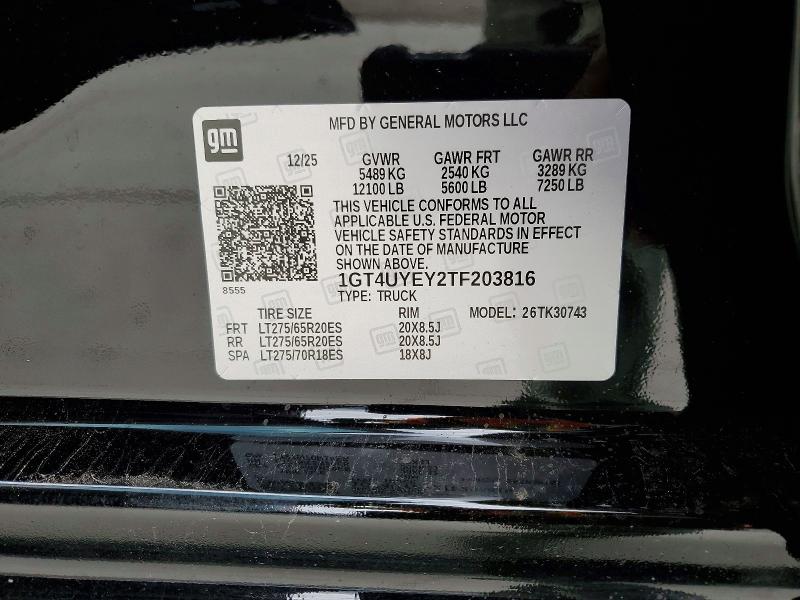 Aukcja sprzedaży 2026 Gmc Sierra, vin: 1GT4UYEY2TF203816, numer aukcji: 51513616