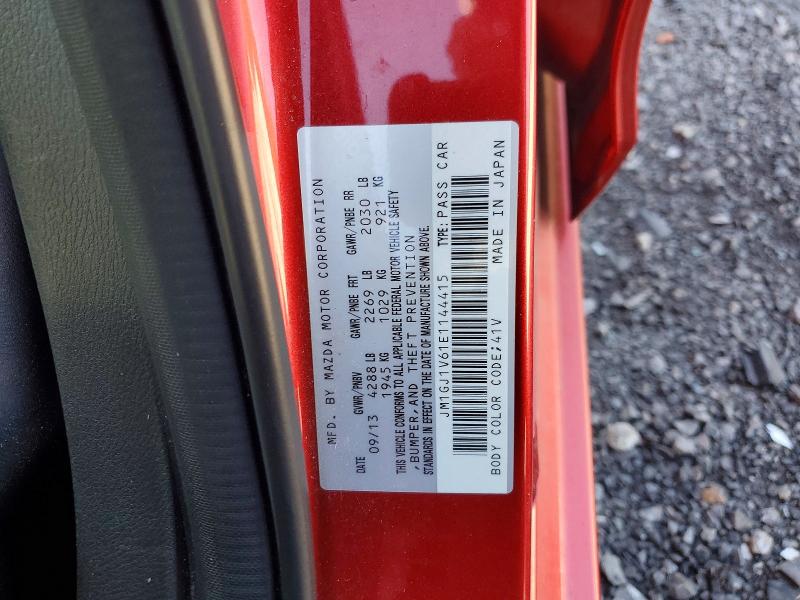 2014 Mazda 6 მანქანა იყიდება აუქციონზე, vin: JM1GJ1V61E1144415, აუქციონის ნომერი: 48228646
