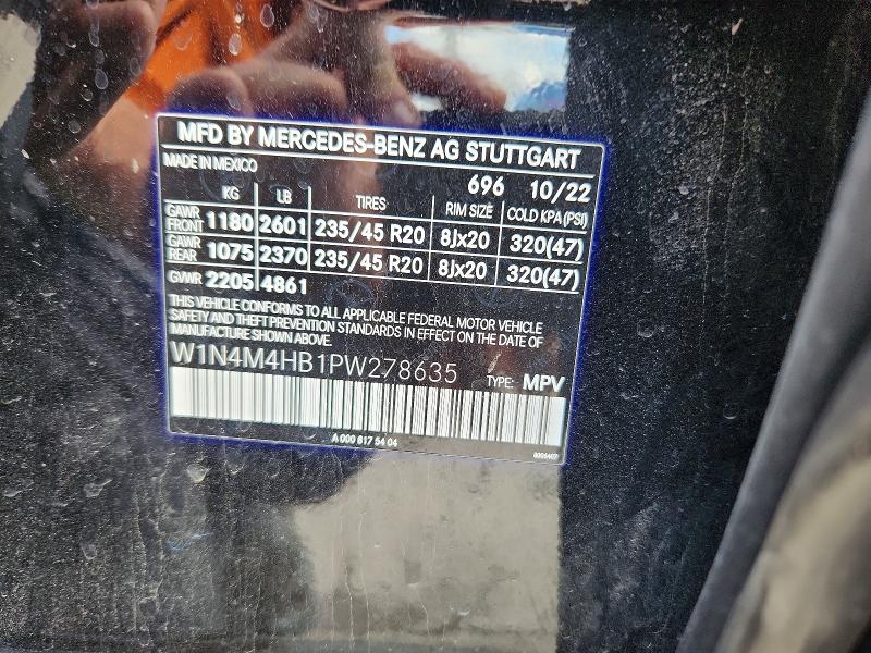 Aukcja sprzedaży 2023 Mercedes-benz Glb, vin: W1N4M4HB1PW278635, numer aukcji: 47808496
