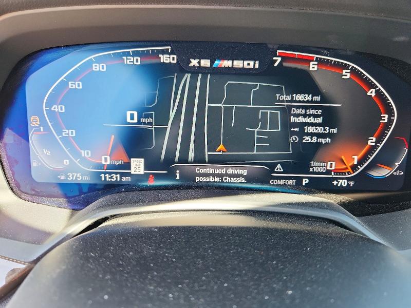 2022 Bmw X6 მანქანა იყიდება აუქციონზე, vin: 5UXCY8C01N9K59887, აუქციონის ნომერი: 51823196