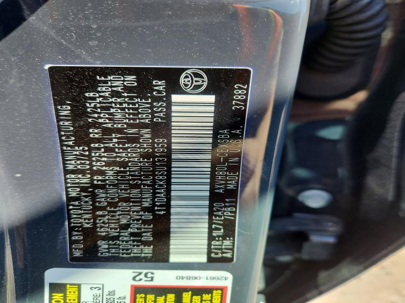 51438976 :رقم المزاد ، 4T1DAACK8SU131959 vin ، 2025 Toyota Camry مزاد بيع
