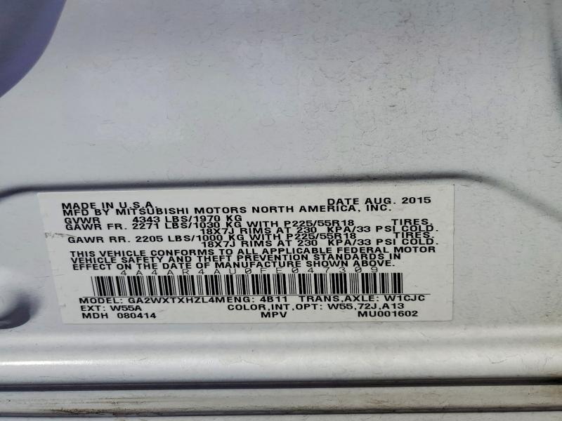 Продаж на аукціоні авто 2015 Mitsubishi Outlander Sport, vin: 4A4AR4AU0FE047309, номер лоту: 48887476